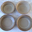 Vintage Beige /Brown 4 Soup Bowls Beauceware  #2024