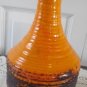 Vintage Laurentian Pottery Lava Yellow Decanter 70's