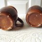 Vintage 2 Brown Mugs Beauceware #600/22 Antique G. Trudeau
