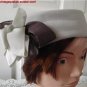 Vintage Light Grey Furf felt Women Hat Andre Small 21½ inches Made in Canada