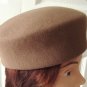 Vintage Light Brown Doeskin Felt Women Hat Kates Small 21&Acirc;&frac12; inches Made in Canada