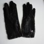 Vintage  Black Lace/Mesh Nylon? Women Gloves Size 6½? Lenght 8¼ Inches Japan 60s