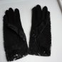 Vintage Black Lace/Mesh Nylon? Women Gloves Size 6½? Lenght 8¼ Inches Japan 60s