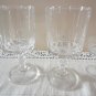 Vintage Crystal d'Arques Lead Crystal Louvre Pattern 5 Pcs Lot Wine, Cordial