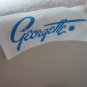 Vintage Beige Wool Felt /Huge Ostrich Feather Women Hat Small 21½" Georgette CA