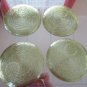 Vintage Avocado Green Glass Snack Set Ancho Hocking 70's