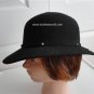 Vintage Black Doeskin Felt Women Hat 22 inches Medium 70's