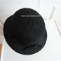 Vintage Black Doeskin Felt Women Hat 22 inches Medium 70's