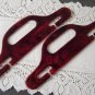 Vintage Brown Swirl Lucite Handles For Purse/Cabas