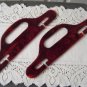 Vintage Brown Swirl Lucite Handles For Purse/Cabas