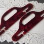 Vintage Brown Swirl Lucite Handles For Purse/Cabas
