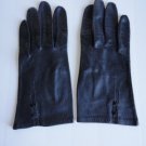 Vintage Navy Kid Lined Women Gloves Size 6½ Shorties Vintage Navy Kid Lined Women Gloves Size 6½ Shorties
