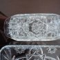 Vintage EAPG 3 pcs lot Star of David Butter Covered Dish, Cruet/Stopper, Tray