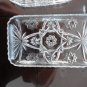 Vintage EAPG 3 pcs lot Star of David Butter Covered Dish, Cruet/Stopper, Tray