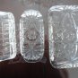 Vintage EAPG 3 pcs lot Star of David Butter Covered Dish, Cruet/Stopper, Tray