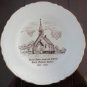 Vintage 2 Souvenir Plates Anglican Church Dunham QC