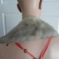 Vintage Sapphire Grey Mink Fur Collar Preowned