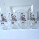 Normand Rockwell "Pride of Parenthood"  Set of 4 Pepsi Glasses