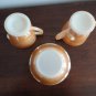 Vintage Fire King Peach Lustre 3 pcs Lot Creamer Sugar & Dish