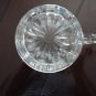 Vintage Pressed Clear Glass Creamer Squares & Ribs Design