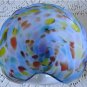 Vintage Multicolor On Blue Art Dish Murano?, Chalet?