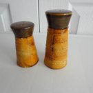 Vintage Laurentian Pottery  Lava Drip Salt & Pepper Shakers 70s