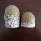 Salt & Pepper Shakers Pottery Lava Lgt Brown Canada