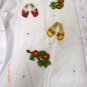 Women's Size S White Button Down Shirt Embroidered