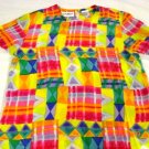 Women's Size M Multi Color Silk Blouse