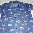 Women's Size S Denim Button Front Shirt by Lemon Grass