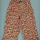 Girl's Size XL 14 / 16 Cherokee Flowered Capri Pants
