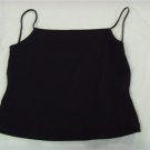 Women's Size Large Silver Gate Black Summer Top