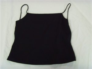 Women's Size Large Silver Gate Black Summer Top