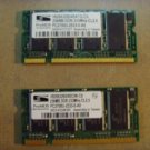 512MB 2x256MB PC2700 DDR 333MHz SoDimm Laptop Memory