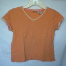 Girls Size Large 10/12 Light Orange Shirt