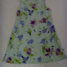 Girl's Size 14 Plum Sleeveless Mint Green Summer Dress