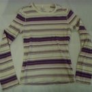 Women's Size XS Arizona Long Sleeve Striped T-Shirt
