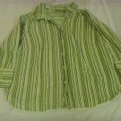 Women's Size L Fiorlini International Striped Shirt