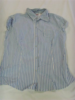 Junior's Size 7 / 9 No Boundaries Stretch Snap Up Shirt