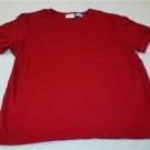 Women's Large Sonoma Red Short Sleeve Shirt
