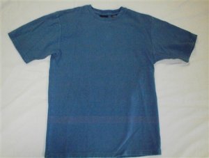 Men's George Size Medium Blue Short Sleeve Shirt