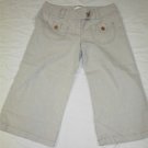 Junior's Size 5 Zinc Pin Striped Capri Stretch Pants