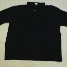 Men's Size 2XL Hanes Super Soft Black Polo Shirt