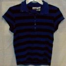 Junior's Small (3/5) No Boundaries Blue Sripe Top