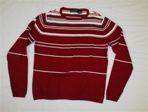 Women's Large Red & White Christmas Sweater
