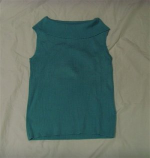 Women's Size Small White Stag Sleeveless Ribbed Top