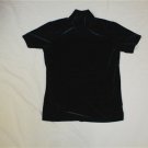 Womens Size Small White Stag Green Velour Stretch Shirt