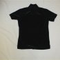Womens Size Small White Stag Green Velour Stretch Shirt