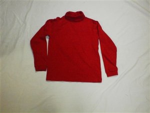 Boy's Size Medium Copper Key Red Turtleneck Top