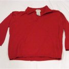 Women's Size L 12 / 14 White Stag Red Top